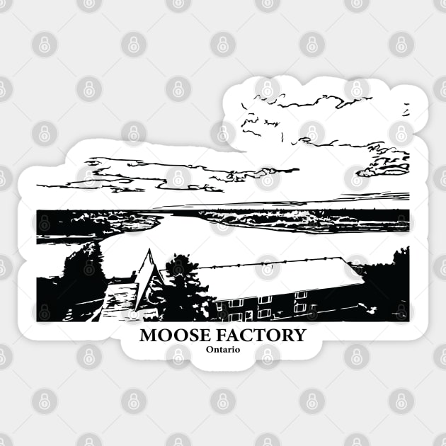 Moose Factory - Ontario Sticker by Lakeric